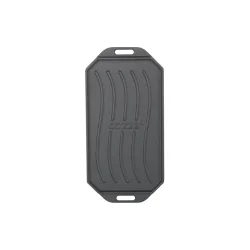 Reversible cast iron pan with wooden tray 165x330 mm - Image 3
