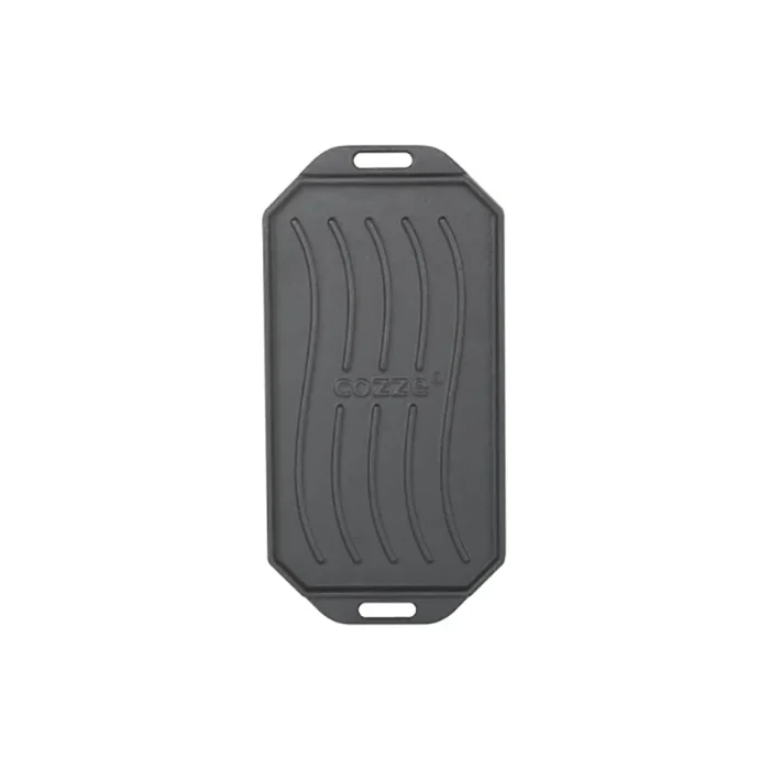 Reversible cast iron pan with wooden tray 165x330 mm - Image 3